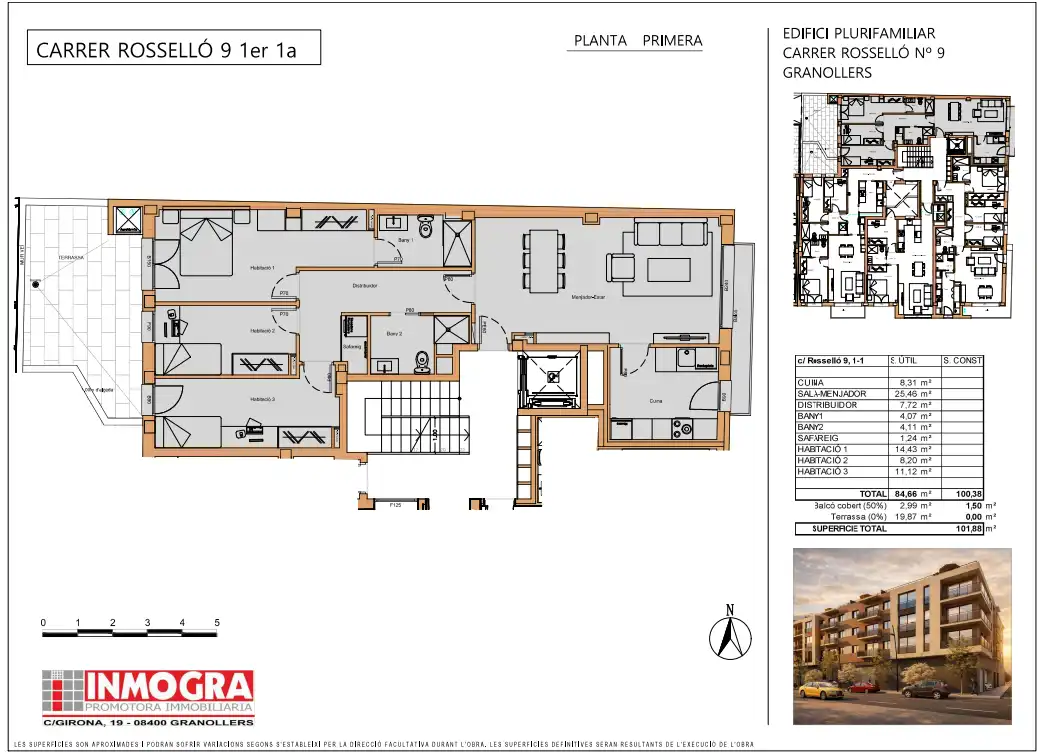 Piso en venta en Granollers con Aire acondicionado y Terraza