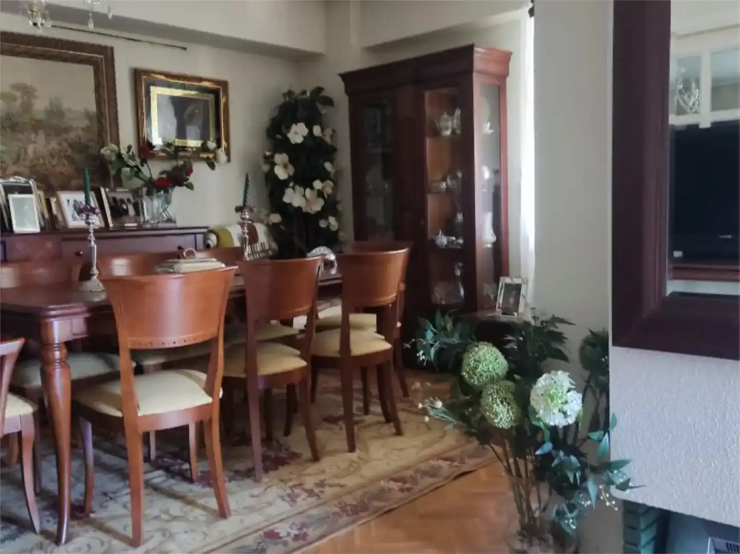 Menjador de Pis en venda en Cáceres amb Aire condicionat, Jardí privat i Parquet