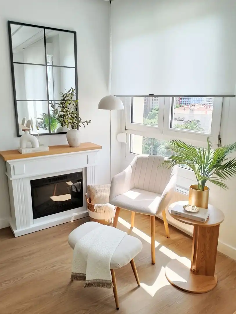 Sala de estar de Piso de alquiler en Gijón  con Calefacción y Amueblado
