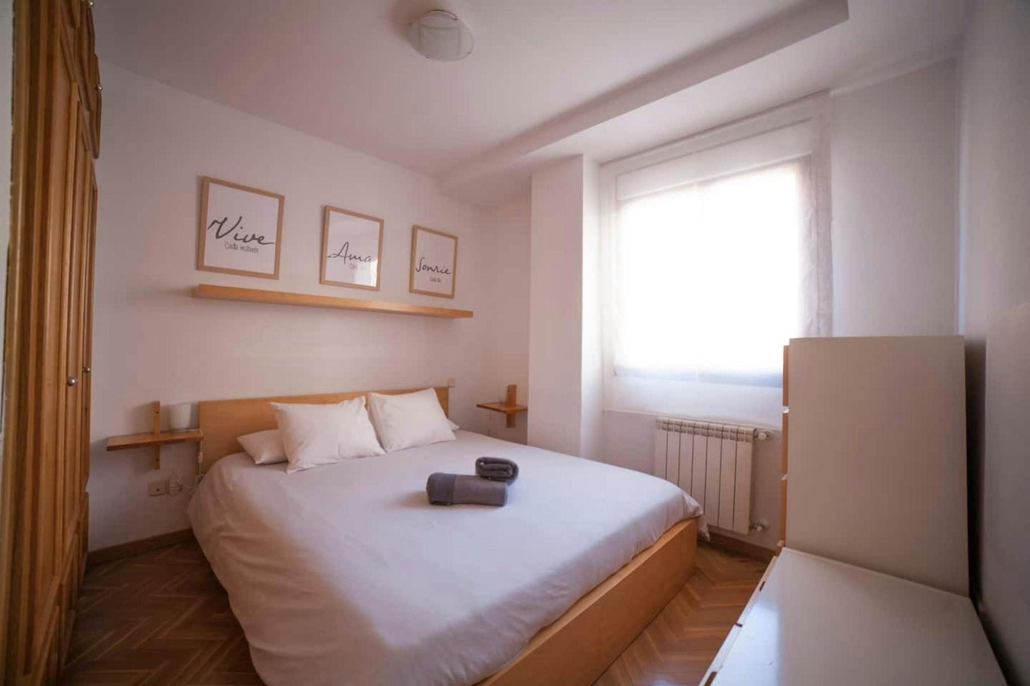 Bedroom of Flat to rent in  Madrid Capital  with Air Conditioner, Heating and Furnished