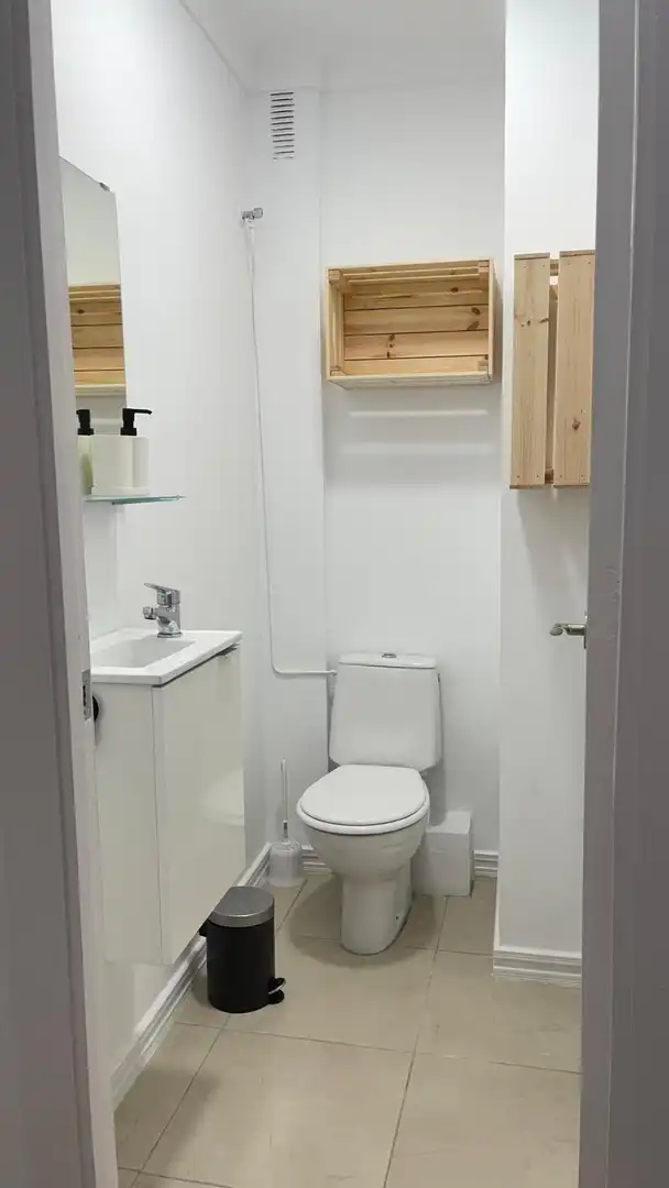 Baño de Piso de alquiler en Málaga con Aire acondicionado, Terraza y Amueblado