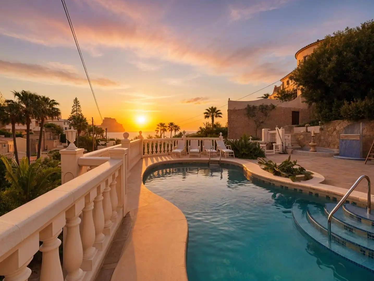 Piscina de Casa o chalet en venta en Calpe / Calp con Aire acondicionado, Calefacción y Jardín privado