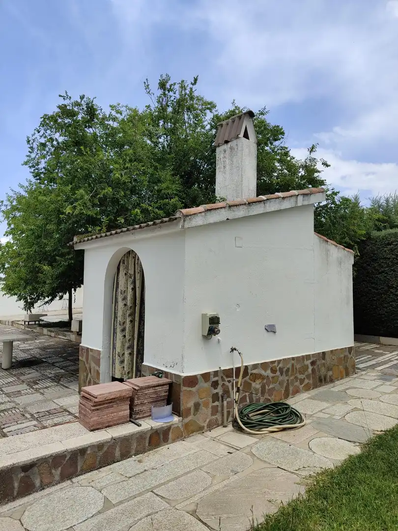 Vista exterior de Casa o chalet en venta en Brazatortas con Aire acondicionado, Calefacción y Jardín privado
