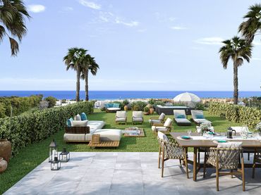 Bajo con piscina en venta en Doña Julia Golf