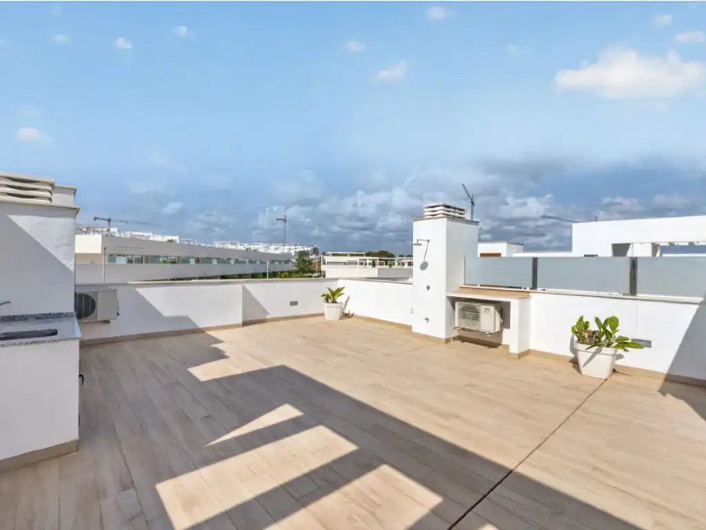 Terrace of Attic for sale in Torrevieja  with Air Conditioner, Heating and Furnished