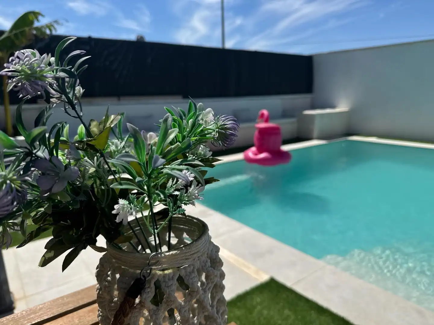Piscina de Casa adosada en venda en Molina de Segura amb Aire condicionat, Jardí privat i Terrassa