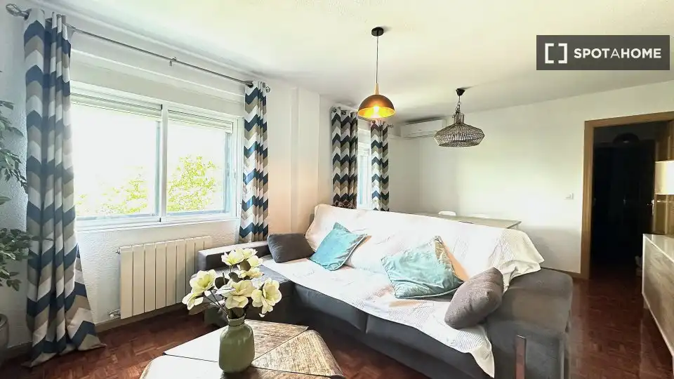 Sala d'estar de Apartament per a compartir en Madrid amb Aire condicionat, Calefacció i Terrassa