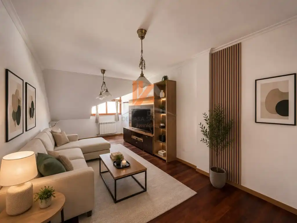 Wohnzimmer von Wohnung zum Verkauf in Ames mit Ofen