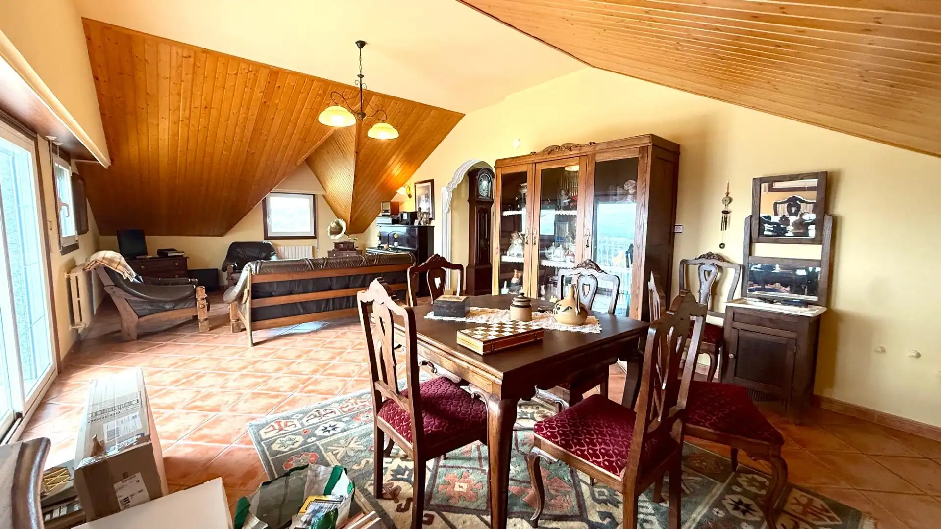 Dining room of Country homes for sale in Toén  with Private garden, Storage room and Swimming Pool