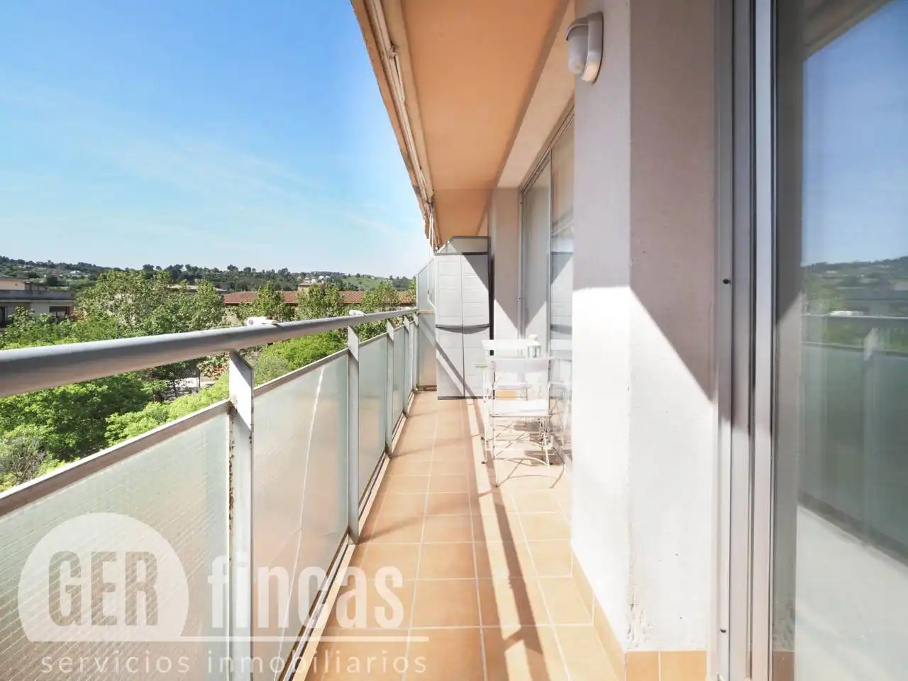 Balcony of Flat for rent in Terrassa  with Heating, Parquet flooring and Balcony