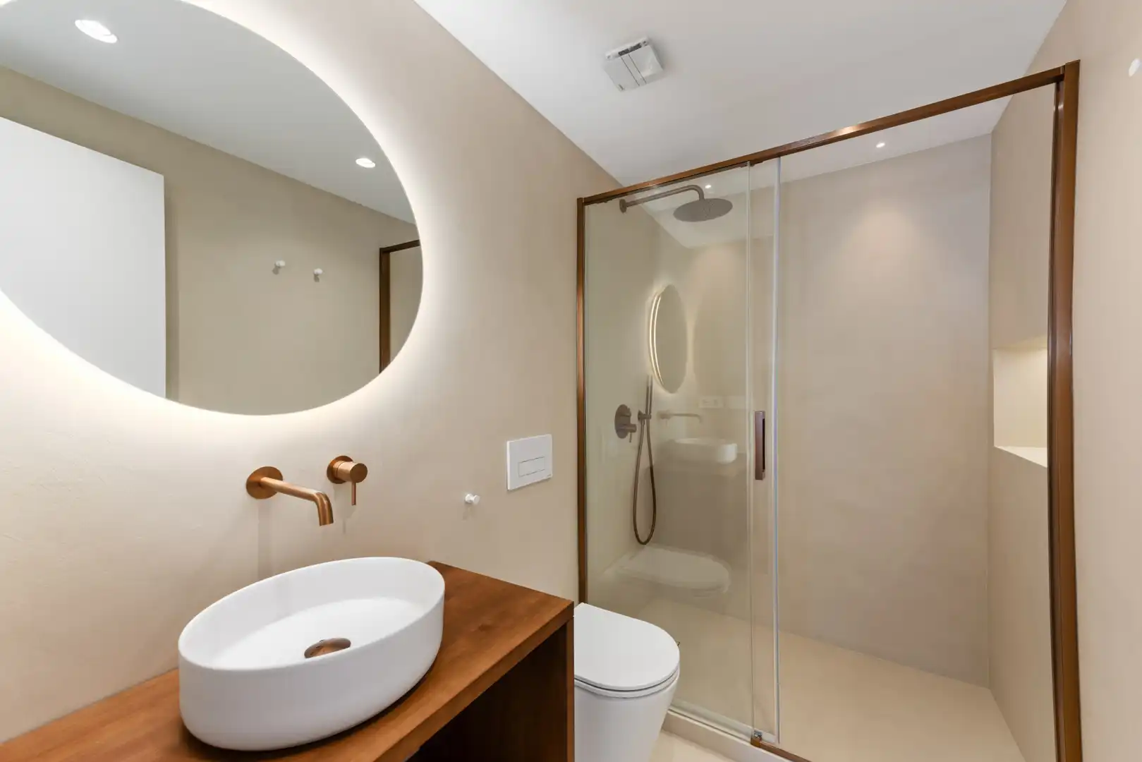 Baño de Ático en venta en Manilva con Aire acondicionado, Terraza y Piscina