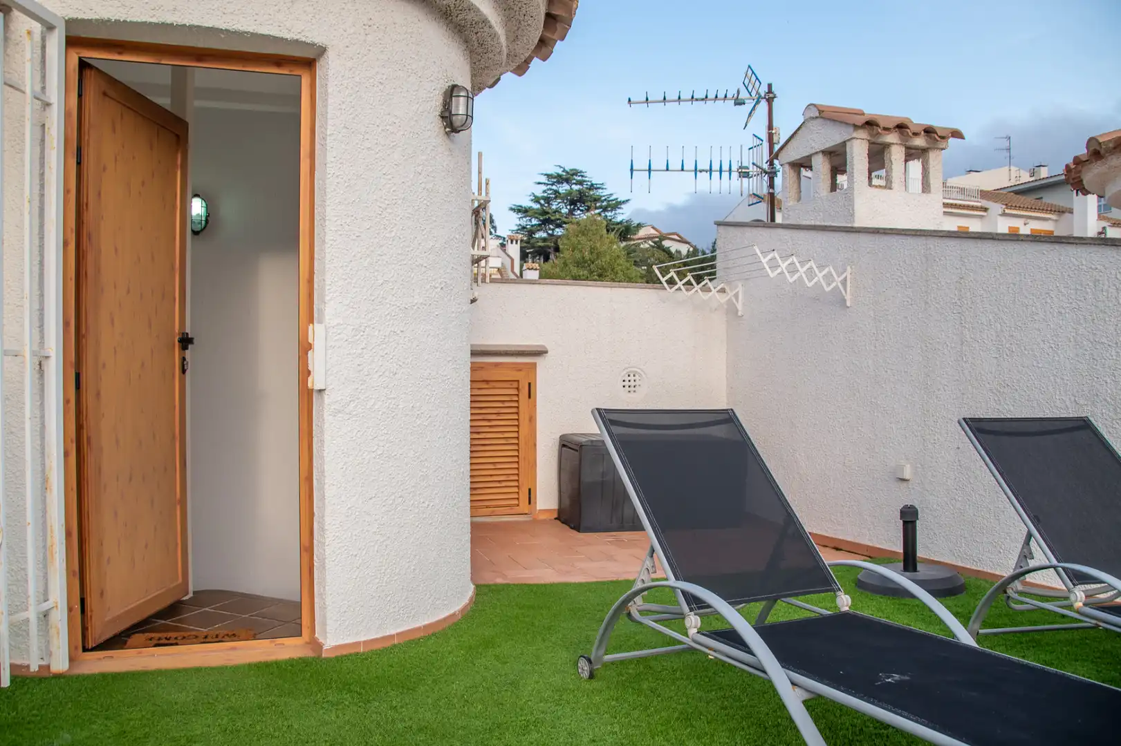 Terraza de Casa adosada de alquiler en Castell d'Aro, Platja d'Aro i s'Agaró con Calefacción, Jardín privado y Amueblado