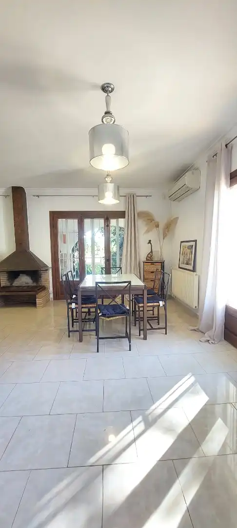 Dining room of Houses for sale in L'Escala  with Air Conditioner, Terrace and Swimming Pool