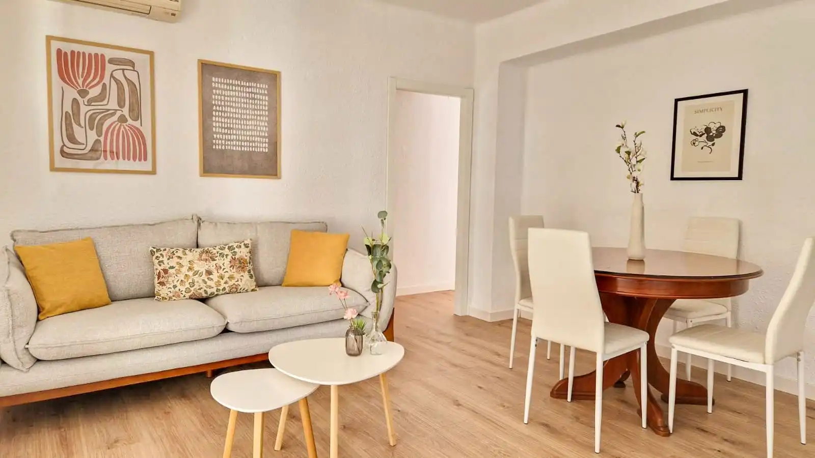 Wohnzimmer von Wohnung zum Verkauf in Alcoy / Alcoi mit Klimaanlage, Terrasse und Möbliert