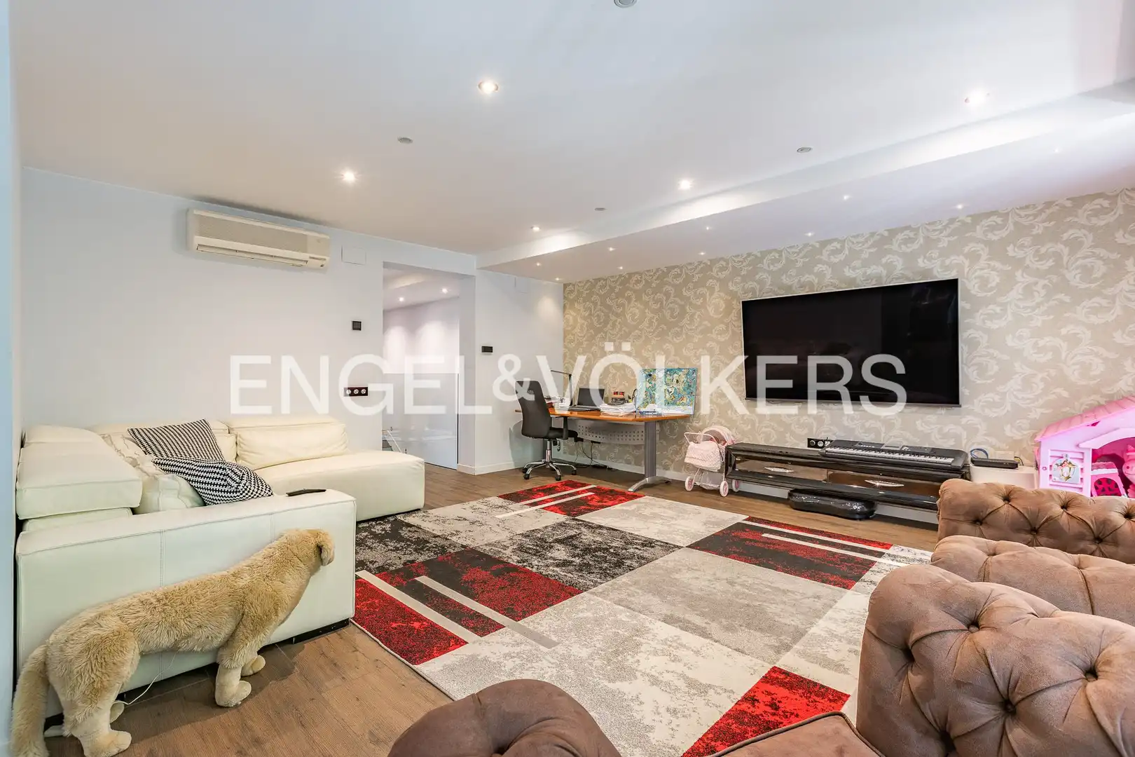 Sala de estar de Piso en venta en Manresa con Aire acondicionado, Calefacción y Jardín privado