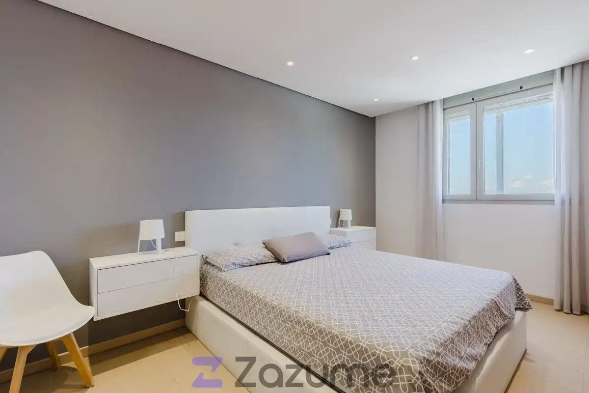 Bedroom of Flat for rent in Madrid  with Air Conditioner, Heating and Private garden