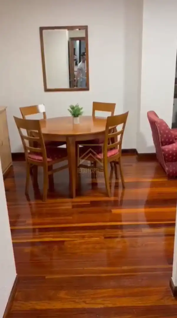 Esszimmer von Wohnung zur Miete in Santander mit Heizung, Parkett und Möbliert