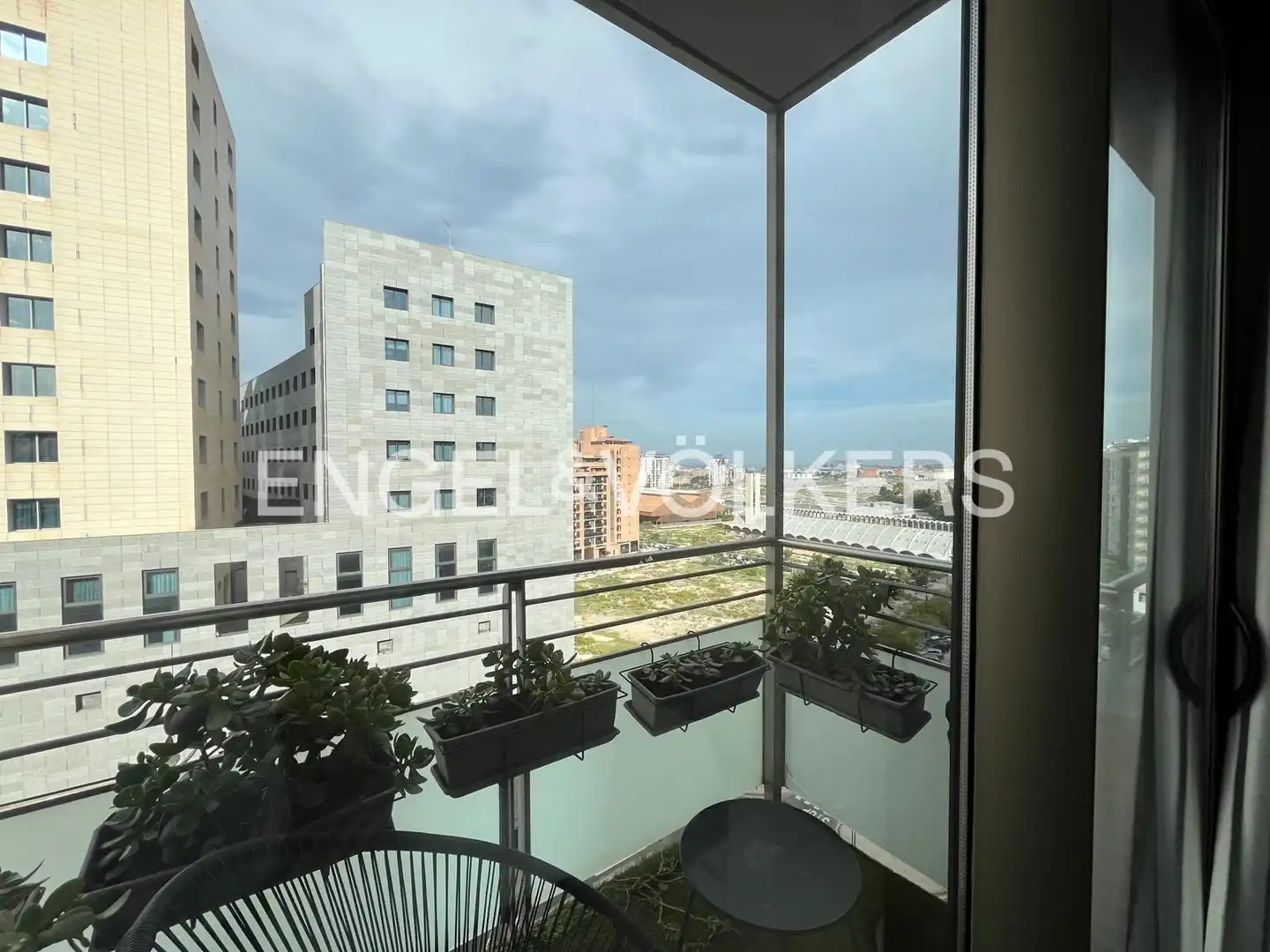 Terraza de Dúplex de alquiler en Valencia con Calefacción