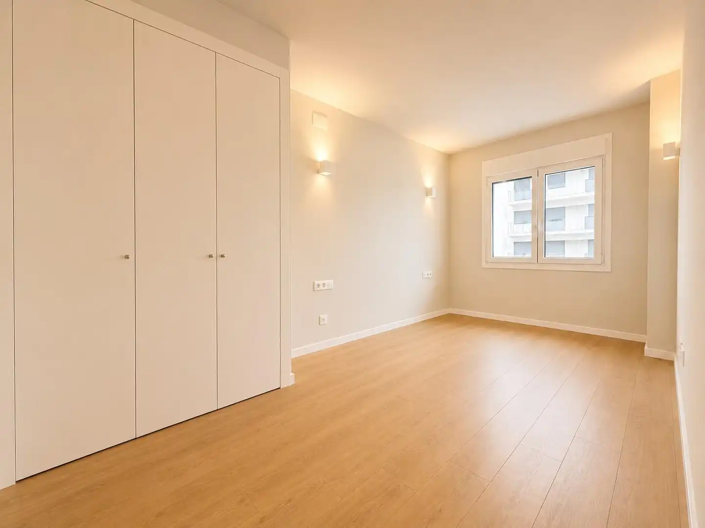 Schlafzimmer von Wohnung zur Miete in Terrassa mit Heizung, Parkett und Terrasse