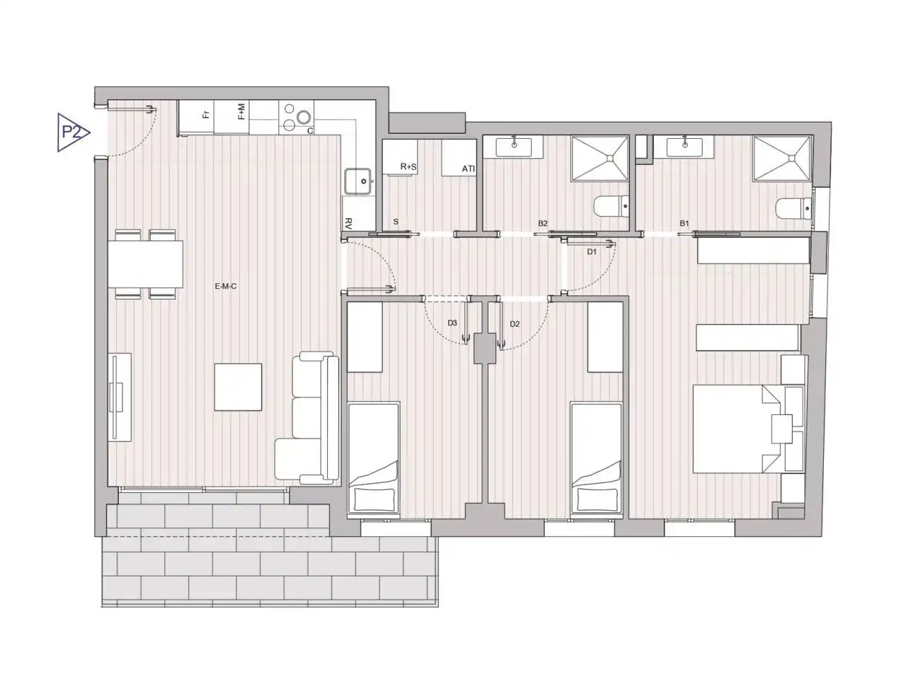 Flat for sale in Granollers  with Air Conditioner, Heating and Balcony