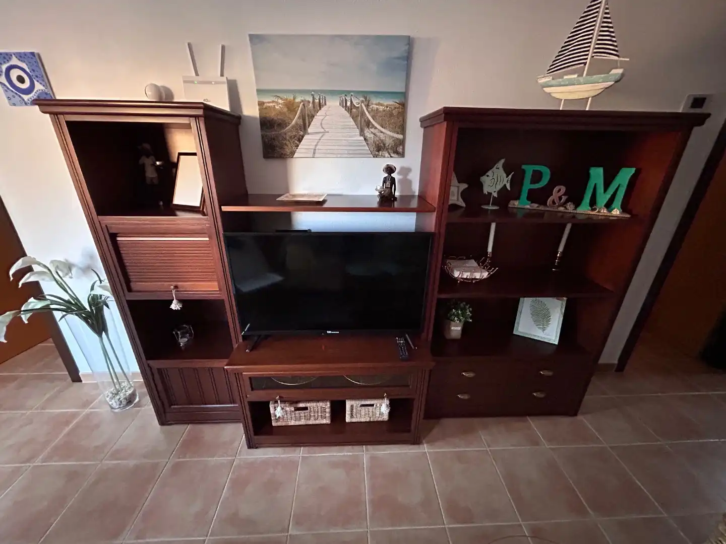 Sala de estar de Piso en venta en Águilas con Aire acondicionado, Terraza y Balcón