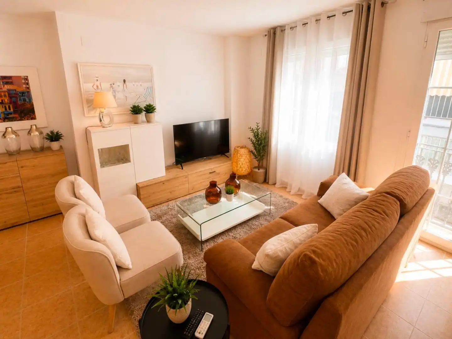 Sala d'estar de Apartament en venda en Altea amb Aire condicionat, Calefacció i Moblat