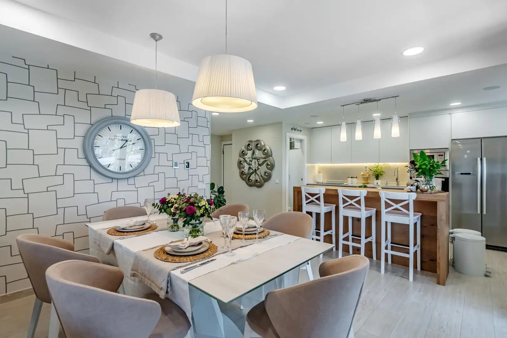 Esszimmer von Wohnung zum Verkauf in Boadilla del Monte mit Klimaanlage, Heizung und Terrasse