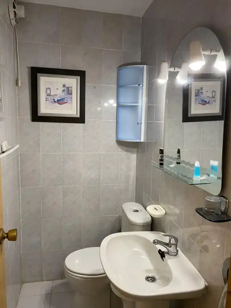 Bany de Dúplex de lloguer en Mazarrón amb Aire condicionat, Moblat i Forn