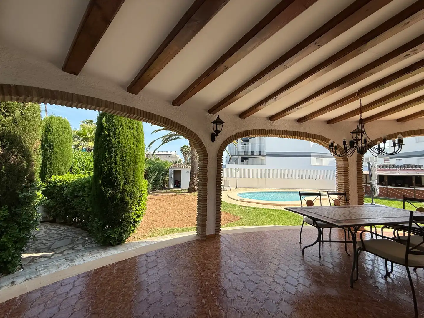Terrace of Houses for rent in Dénia  with Air Conditioner, Heating and Private garden