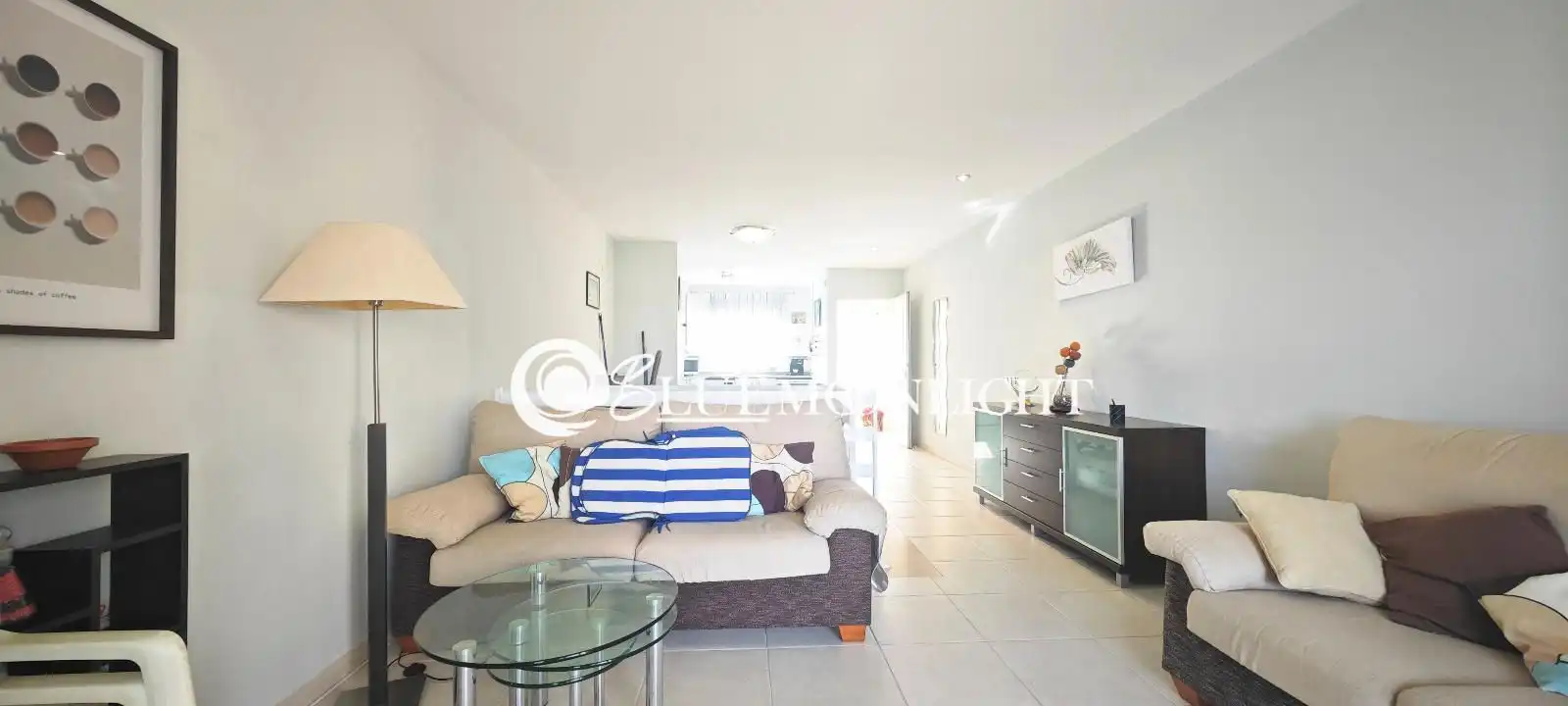 Wohnzimmer von Einfamilien-Reihenhaus zum Verkauf in Peñíscola / Peníscola mit Klimaanlage, Heizung und Terrasse