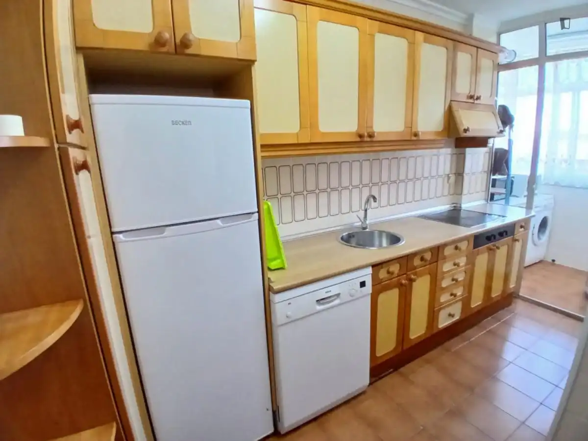 Cuina de Apartament per a compartir en Valladolid amb Moblat, Forn i Rentadora