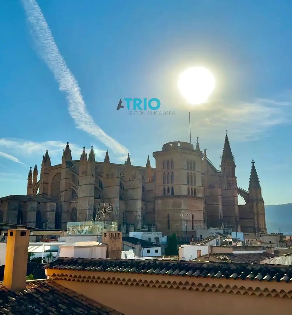 Vista exterior de Àtic en venda en  Palma de Mallorca amb Aire condicionat, Calefacció i Terrassa