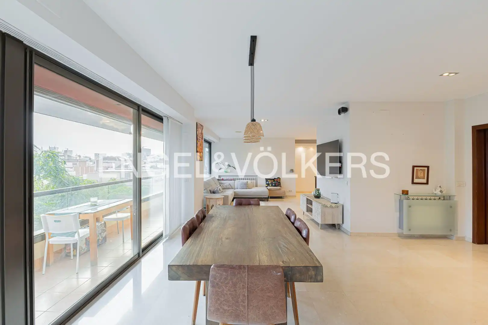 Comedor de Piso de alquiler en Barcelona con Aire acondicionado, Calefacción y Parquet