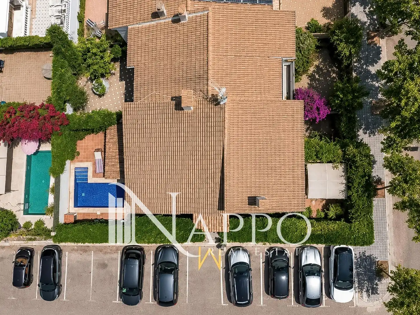 Vista exterior de Casa adosada en venta en  Palma de Mallorca con Aire acondicionado, Calefacción y Jardín privado