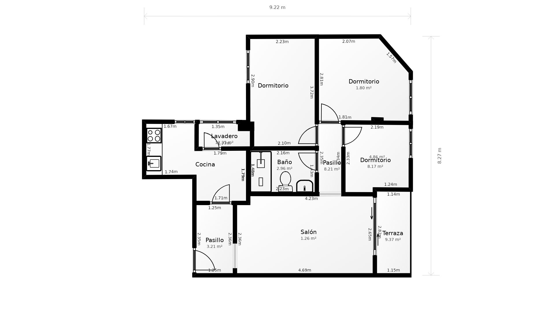 Ático de alquiler en Móstoles con Calefacción, Terraza y Horno