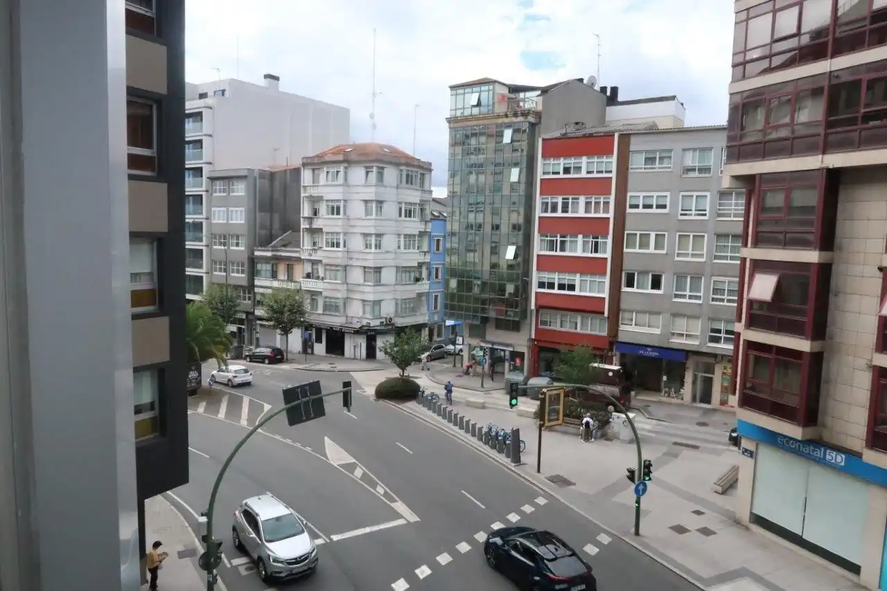 Exterior view of Flat for rent in A Coruña Capital   with Heating and Furnished