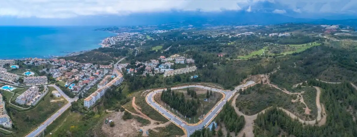 Vista exterior de Ático en venta en Mijas con Aire acondicionado, Calefacción y Jardín privado