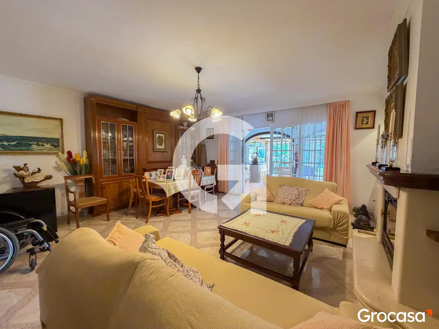 Sala de estar de Casa o chalet en venta en Rincón de la Victoria con Aire acondicionado, Jardín privado y Terraza