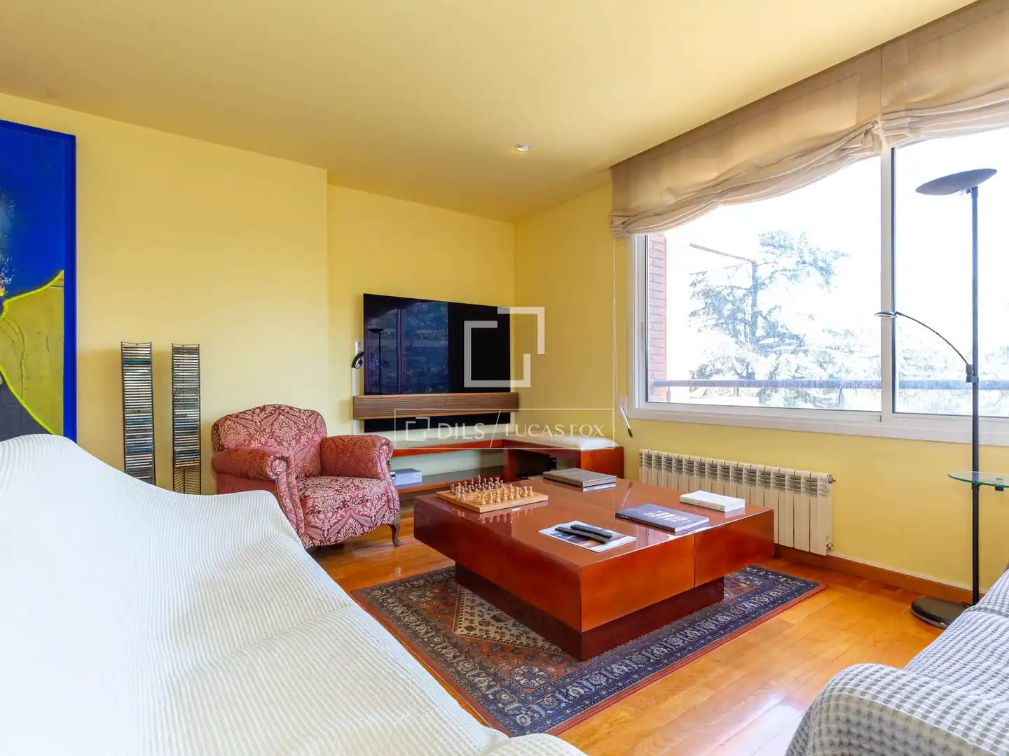 Living room of Flat for sale in Esplugues de Llobregat  with Air Conditioner, Heating and Private garden