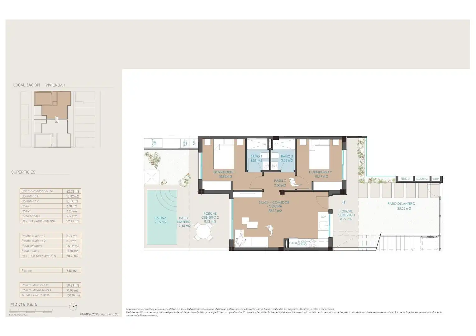 Bungalow con piscina en venta en N/A, imagen 9