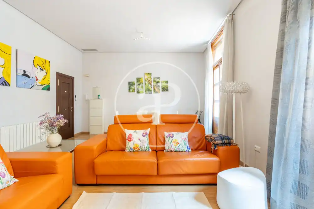 Wohnzimmer von Wohnung zur Miete in Valencia mit Klimaanlage, Heizung und Möbliert