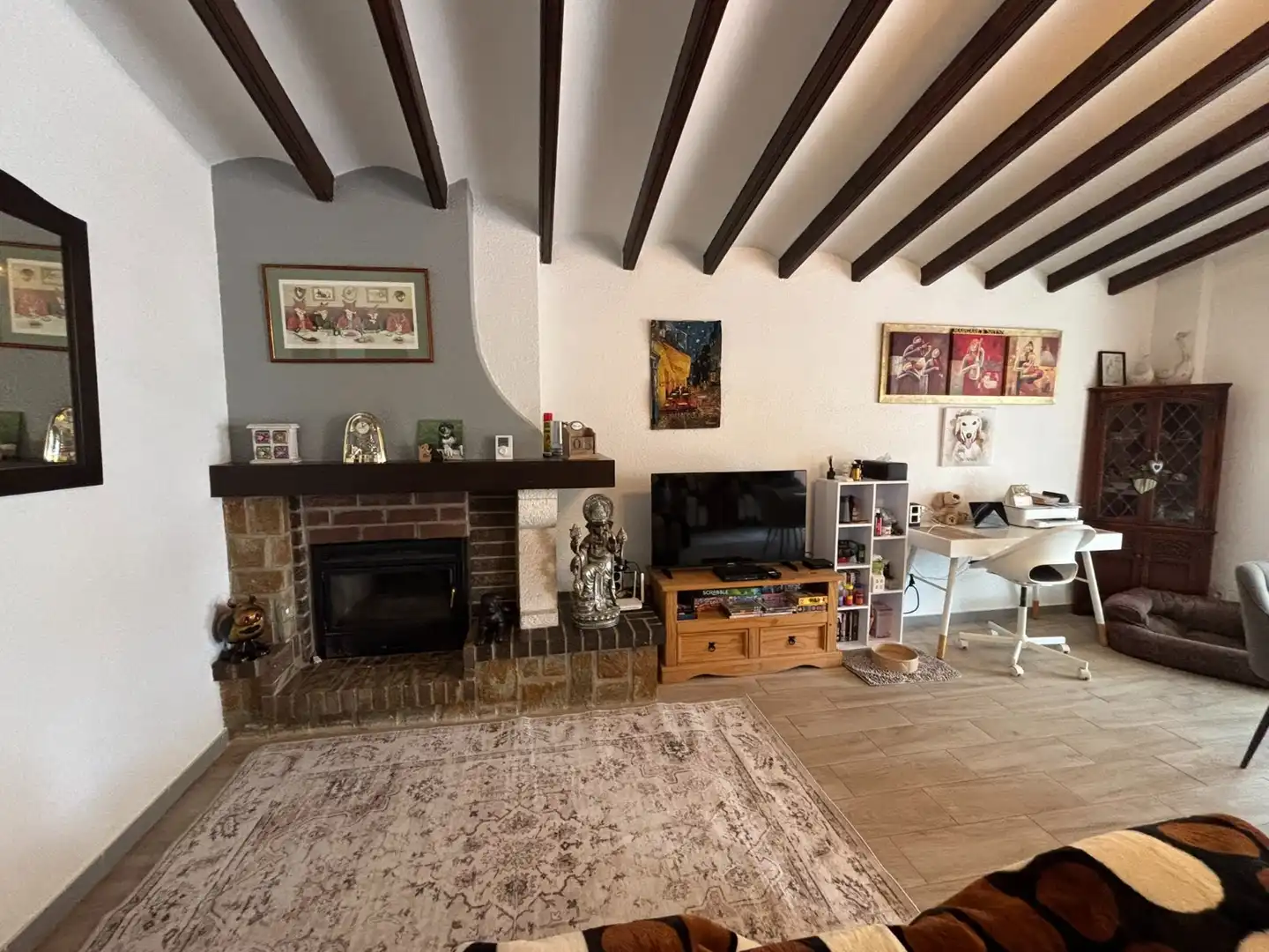 Sala d'estar de Casa o xalet en venda en Petrer amb Aire condicionat, Terrassa i Piscina