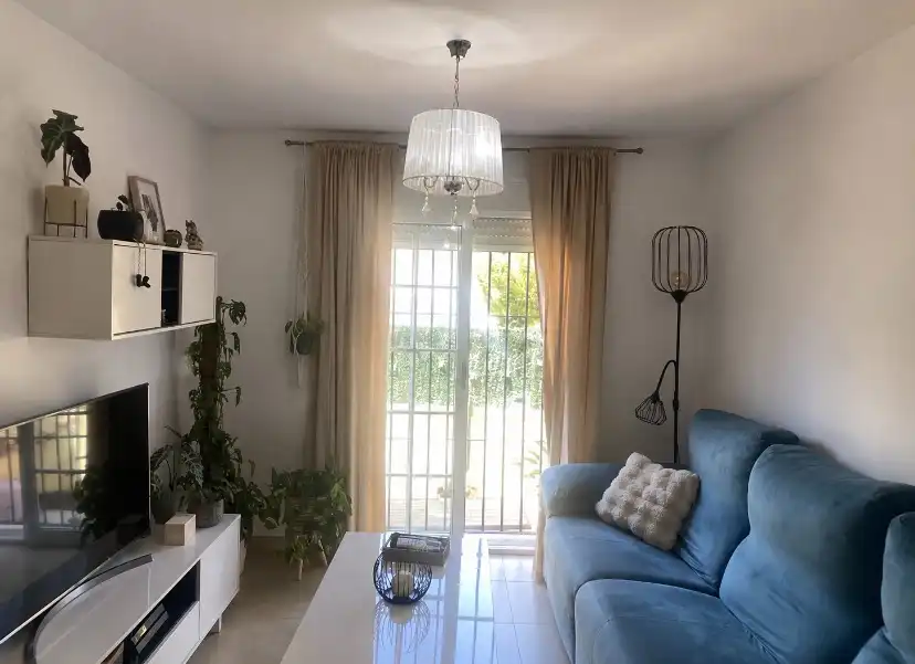 Living room of Duplexes for sale in Roquetas de Mar  with Air Conditioner, Private garden and Oven