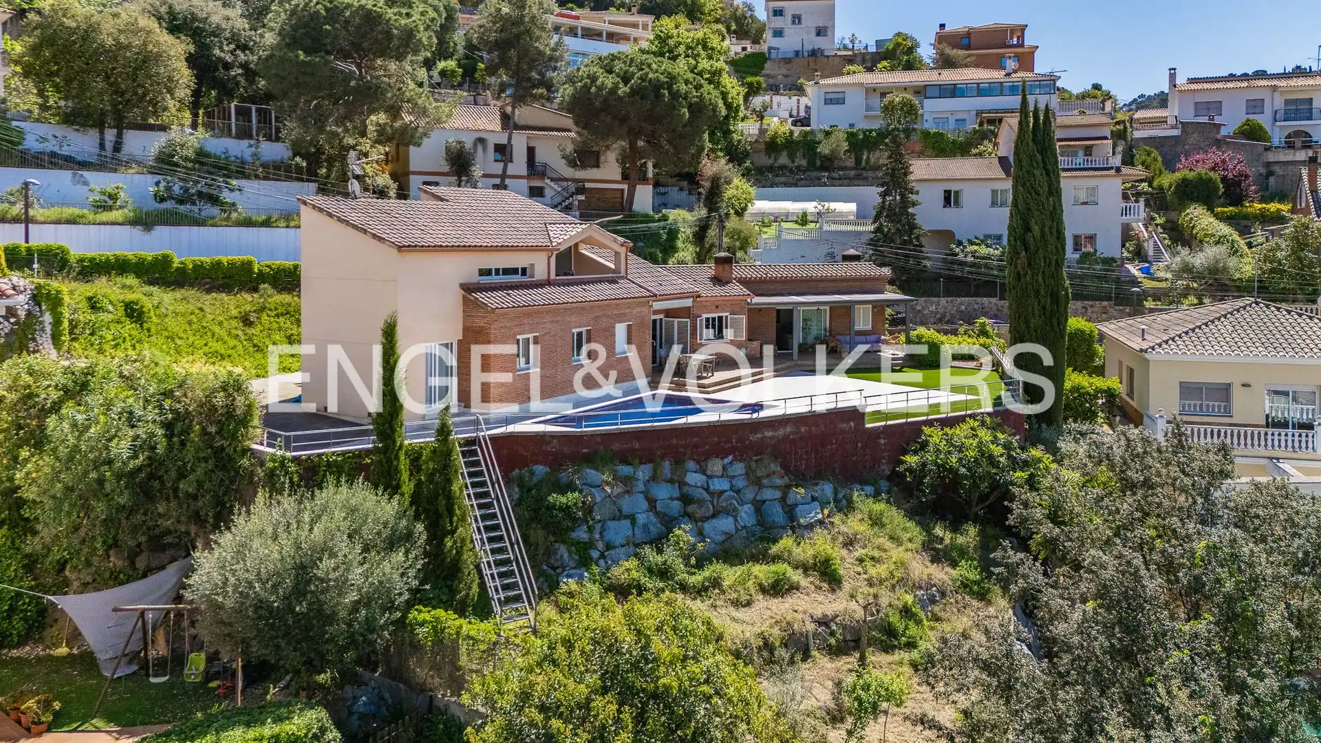 Vista exterior de Casa o xalet en venda en Sant Fost de Campsentelles amb Calefacció, Jardí privat i Parquet