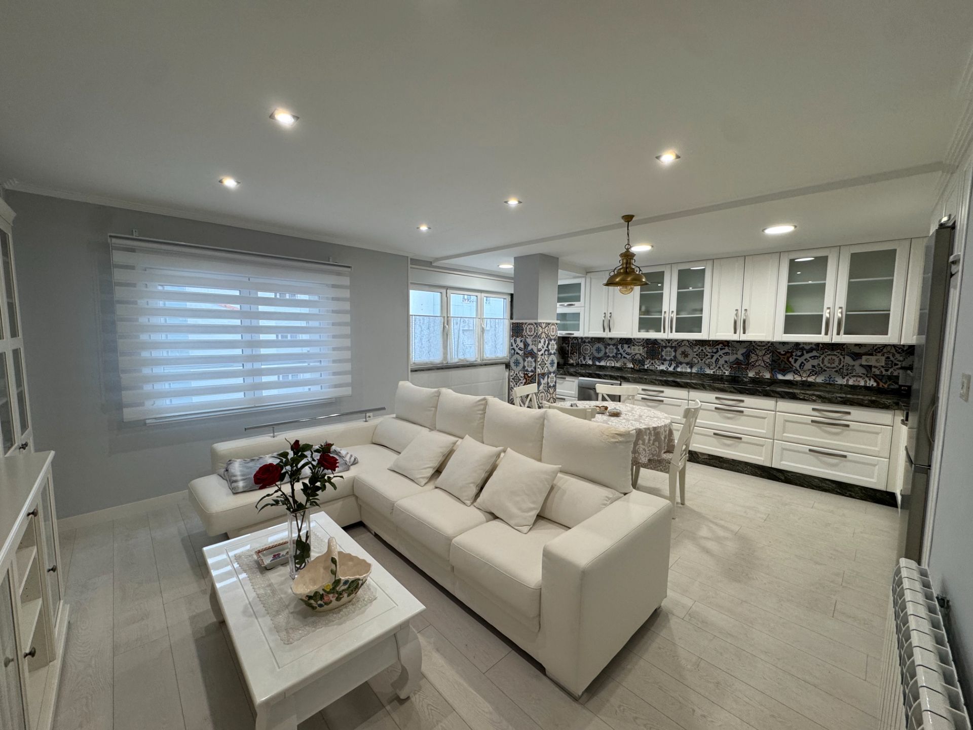 Living room of Flat to rent in Gijón   with Heating, Furnished and Oven