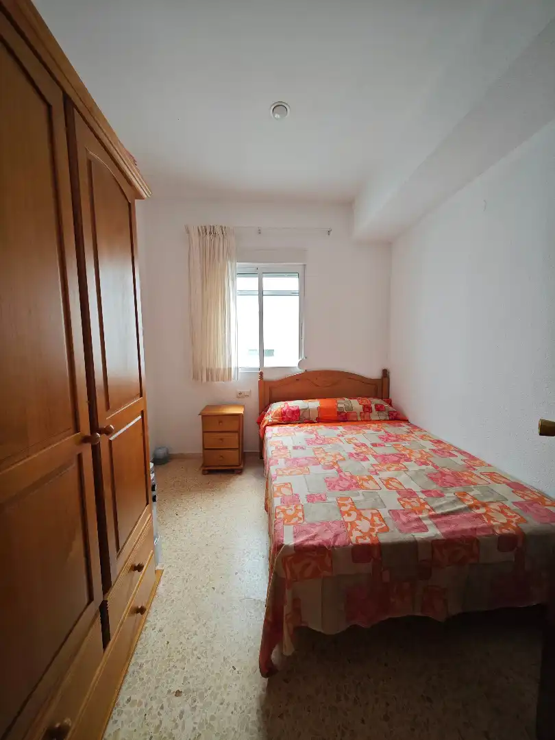 Schlafzimmer von Wohnung zur Miete in Sueca mit Heizung, Möbliert und Waschmaschine