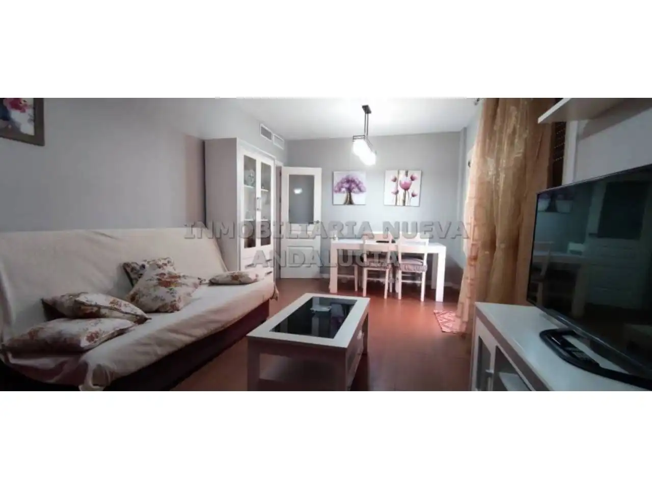 Sala d'estar de Pis de lloguer en Almería amb Aire condicionat, Jardí privat i Terrassa