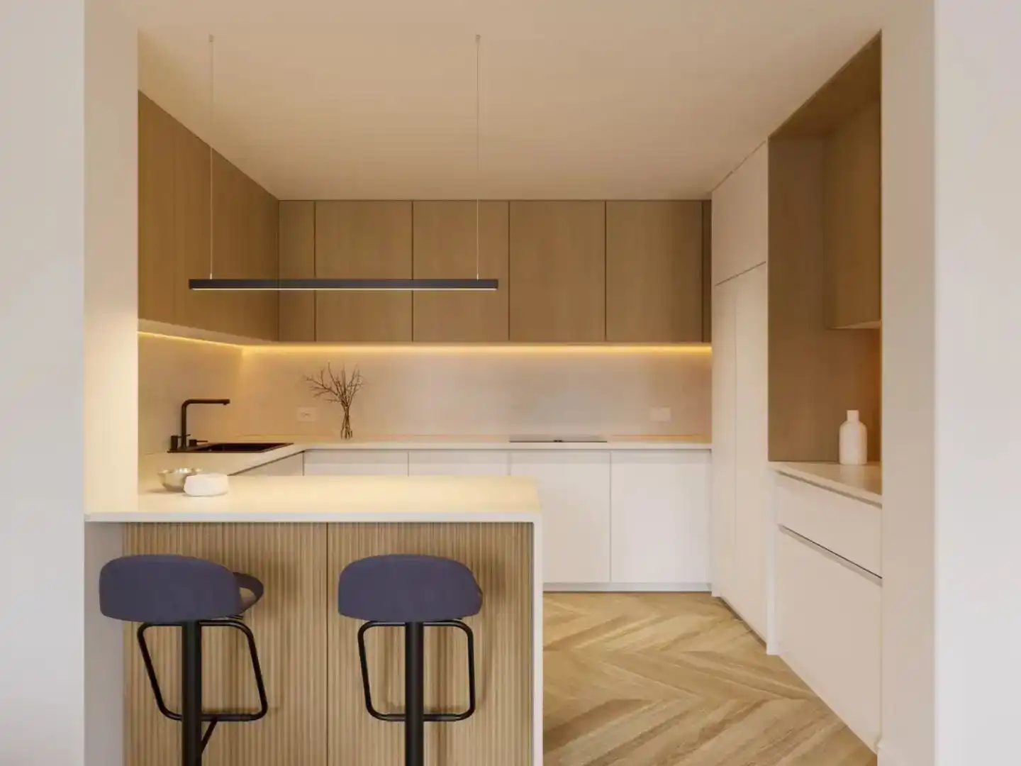 Cuina de Pis en venda en Madrid amb Aire condicionat, Jardí privat i Parquet
