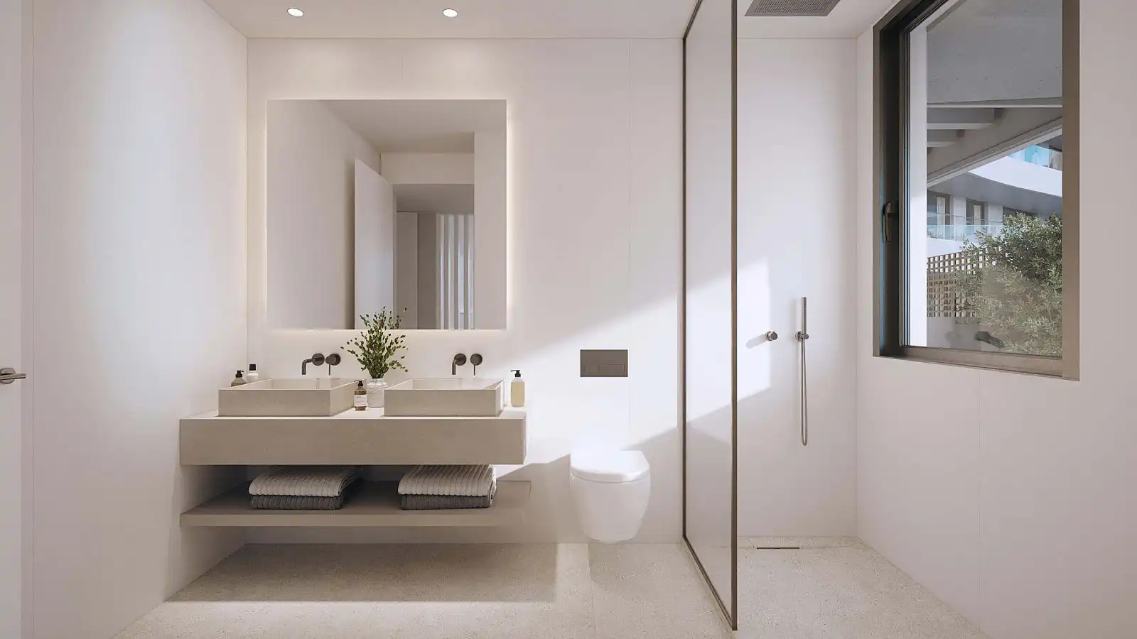 Bathroom of Apartments for sale in Málaga  with Air Conditioner, Terrace and Storage room