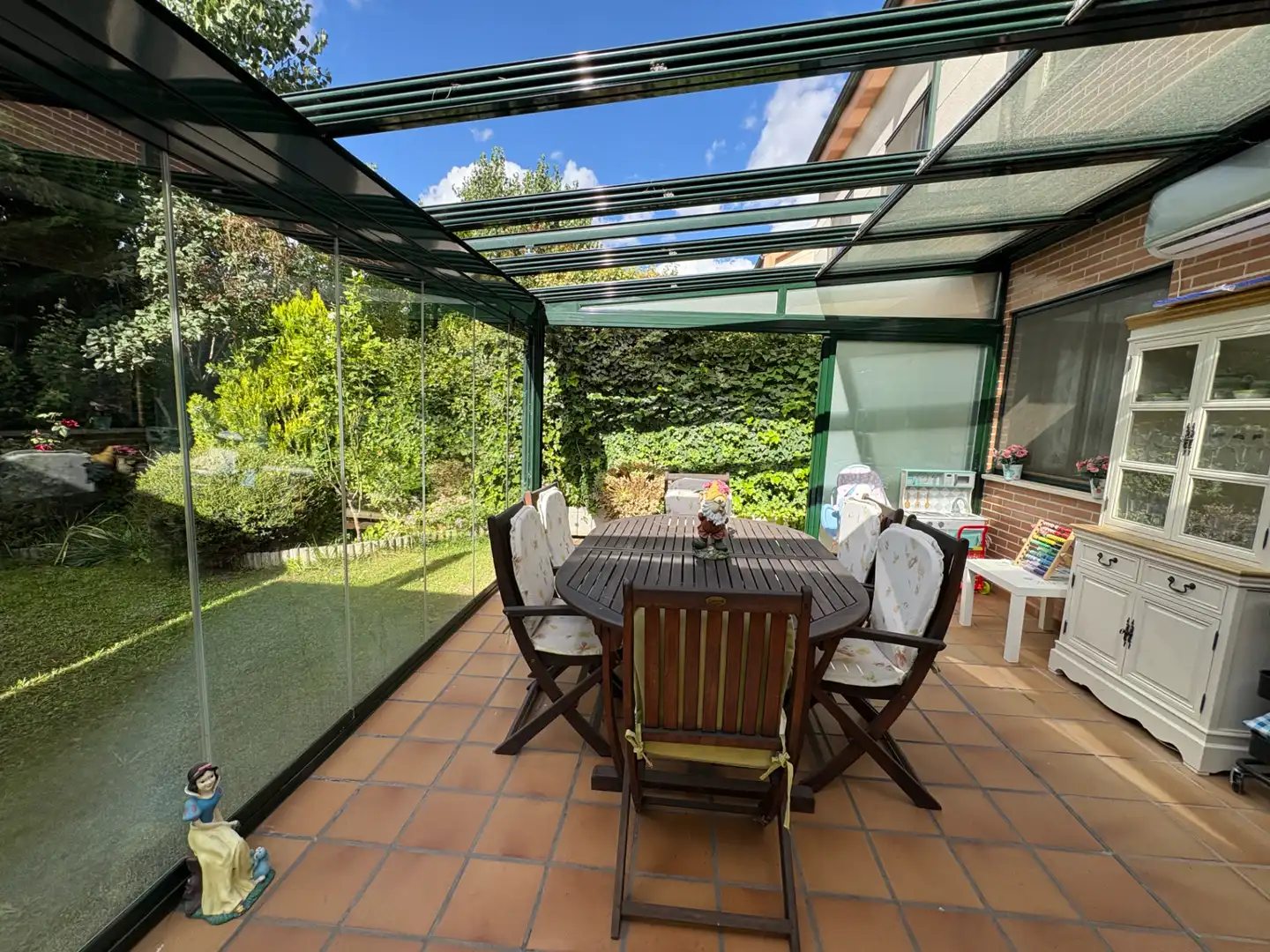 Terraza de Casa adosada en venta en Simancas con Aire acondicionado, Calefacción y Jardín privado